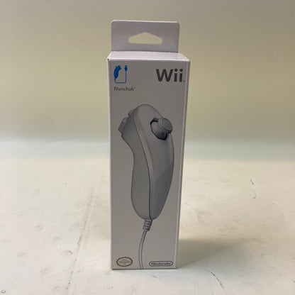 Brand New Nintendo Wii Nunchuk Wired Controller RVL A FW2 USZ White