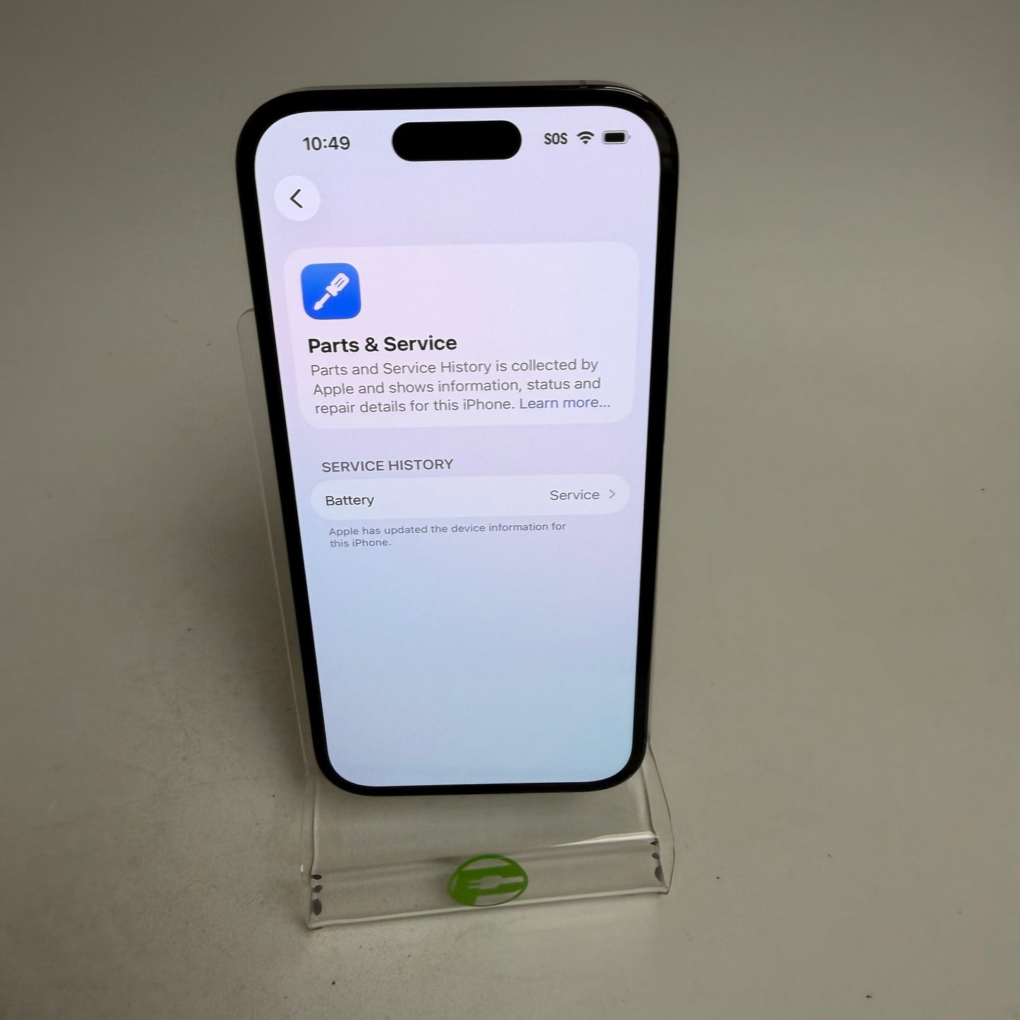 Broken Unlocked Apple iPhone 14 Pro 1TB 26.2  MQ2E3LL/A Bad Batt