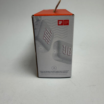 New JBL Go 4 Portable Waterproof Bluetooth Speaker White JBLGO4WHT