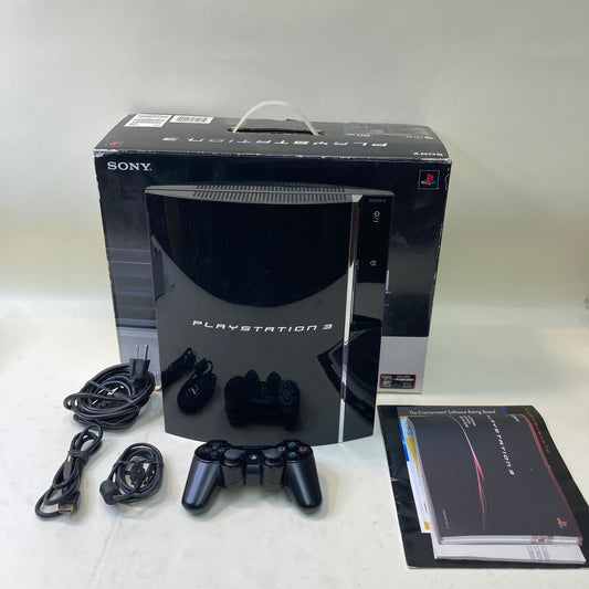 Sony Playstation 3 Original B/C 60GB Black Console Gaming System CECHA01