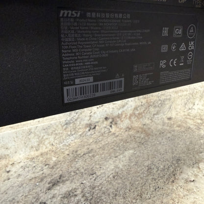 MSI 27" MAG274UPF 3CC2 4K LCD IPS Gaming Monitor