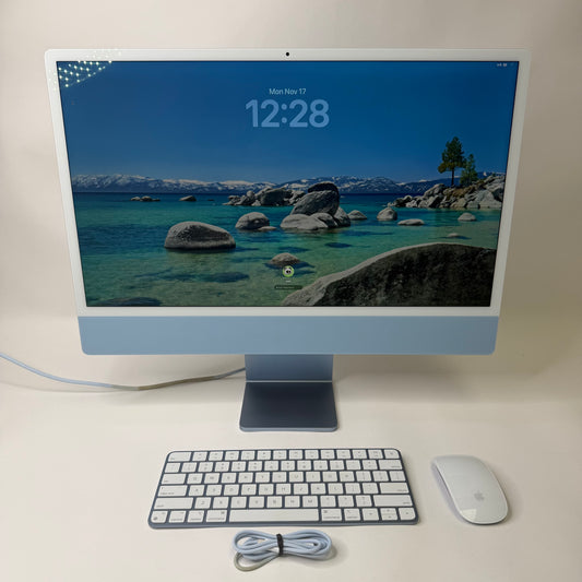 2023 Apple iMac 24" M3 4.0GHz 16GB RAM 512GB SSD Blue A2874