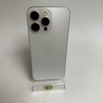 Factory Unlocked Apple iPhone 15 Pro Max 256GB White Titanium MU673LL/A