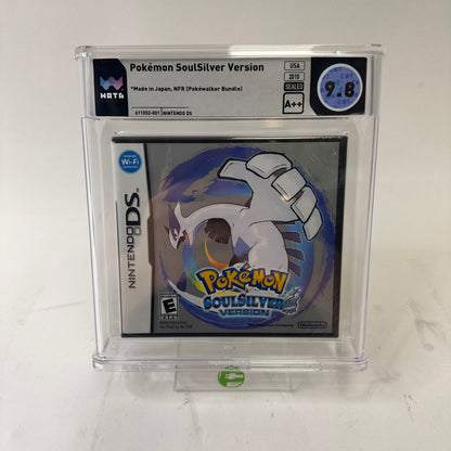 New Pokemon SoulSilver Version (Nintendo DS, 2010) Wata 9.8 Complete