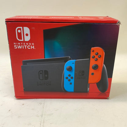 New Nintendo Switch Black V2 Console with Red and Blue Joycons HAC-001(-01)