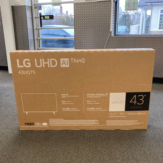 New LG 43" 43UQ7590PUB Class UQ75 LED 2160p Smart TV (2022)