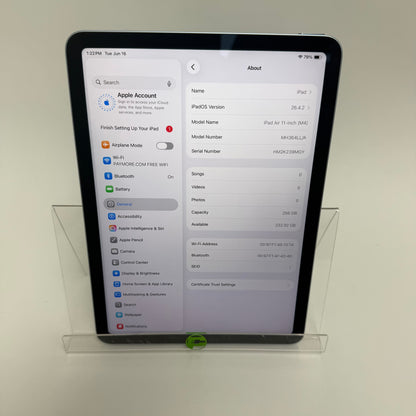 WiFi Only Apple iPad Air 11" M4 256GB Blue MH364LL/A