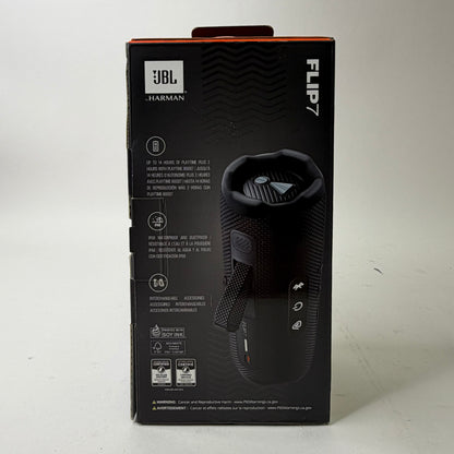 JBL Flip 7 Portable Wireless Bluetooth Speaker Black FLIP7R