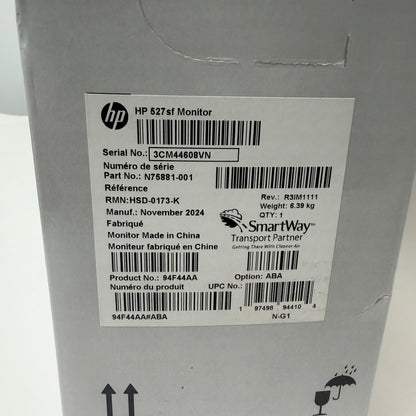 New HP 27" 527SF FHD LCD IPS Business Monitor