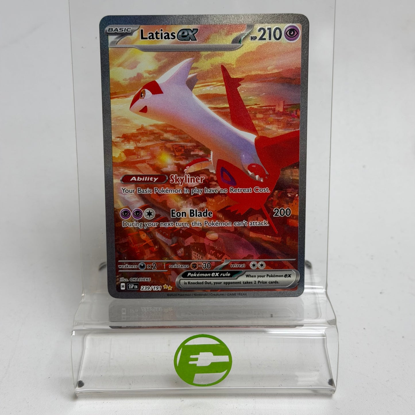 Pokémon TCG Surging Sparks Latias EX 239/191 English