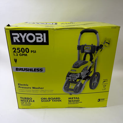 New Ryobi RY142500 120V High Performance Water Electric Pressure Washer 2500 PSI
