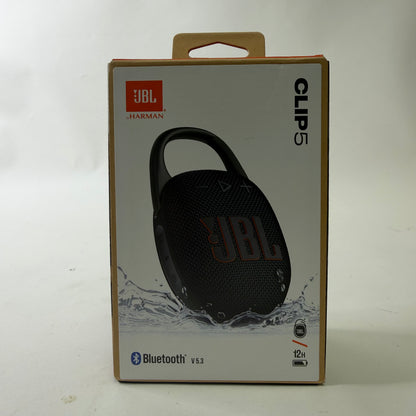 JBL Clip 5 Portable Bluetooth Party Speaker Black JBLCLIP5D
