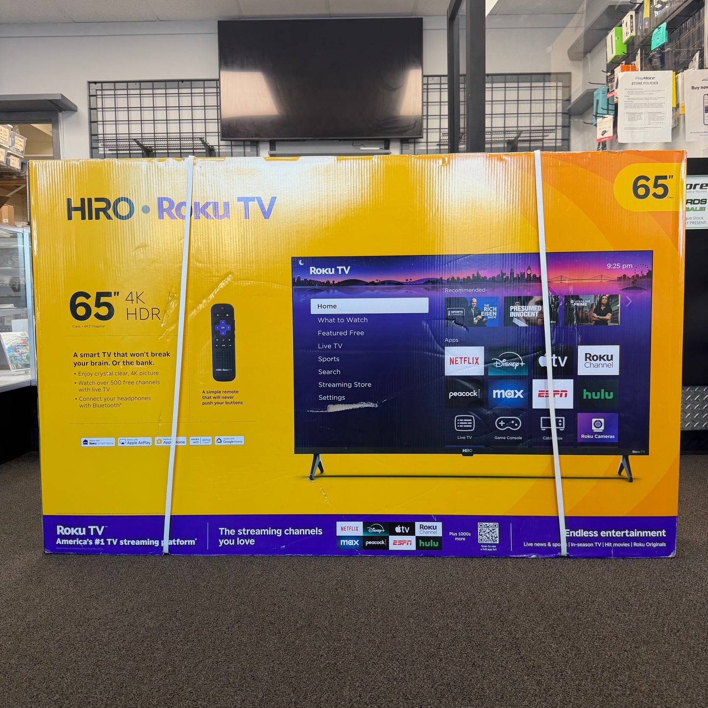 New Roku 65" H65C4C4 Hiro LED 3840 x 2160 Smart Roku TV 2025