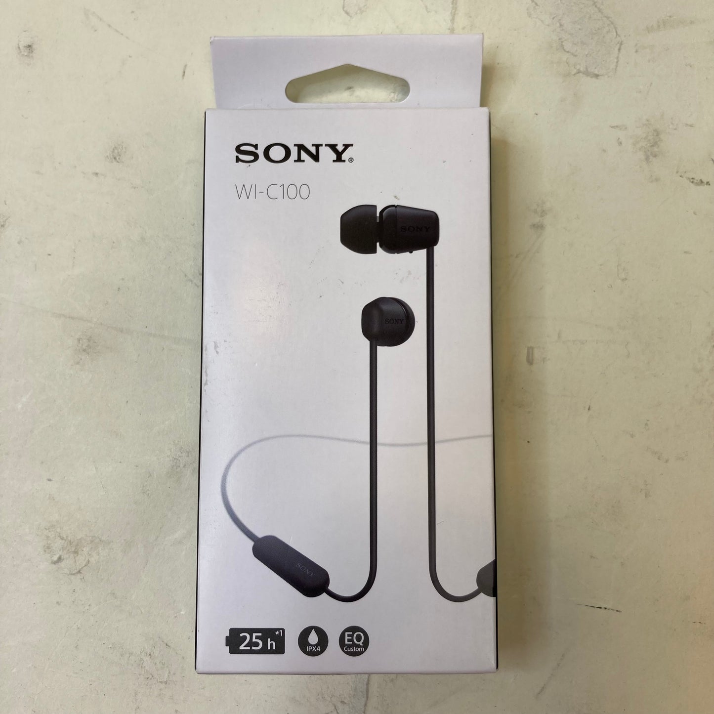 New Sony WI-C100 Wireless Bluetooth Earbuds Black