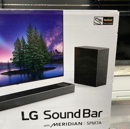 New LG SoundBar Bluetooth Soundbar and Subwoofer SPM7A