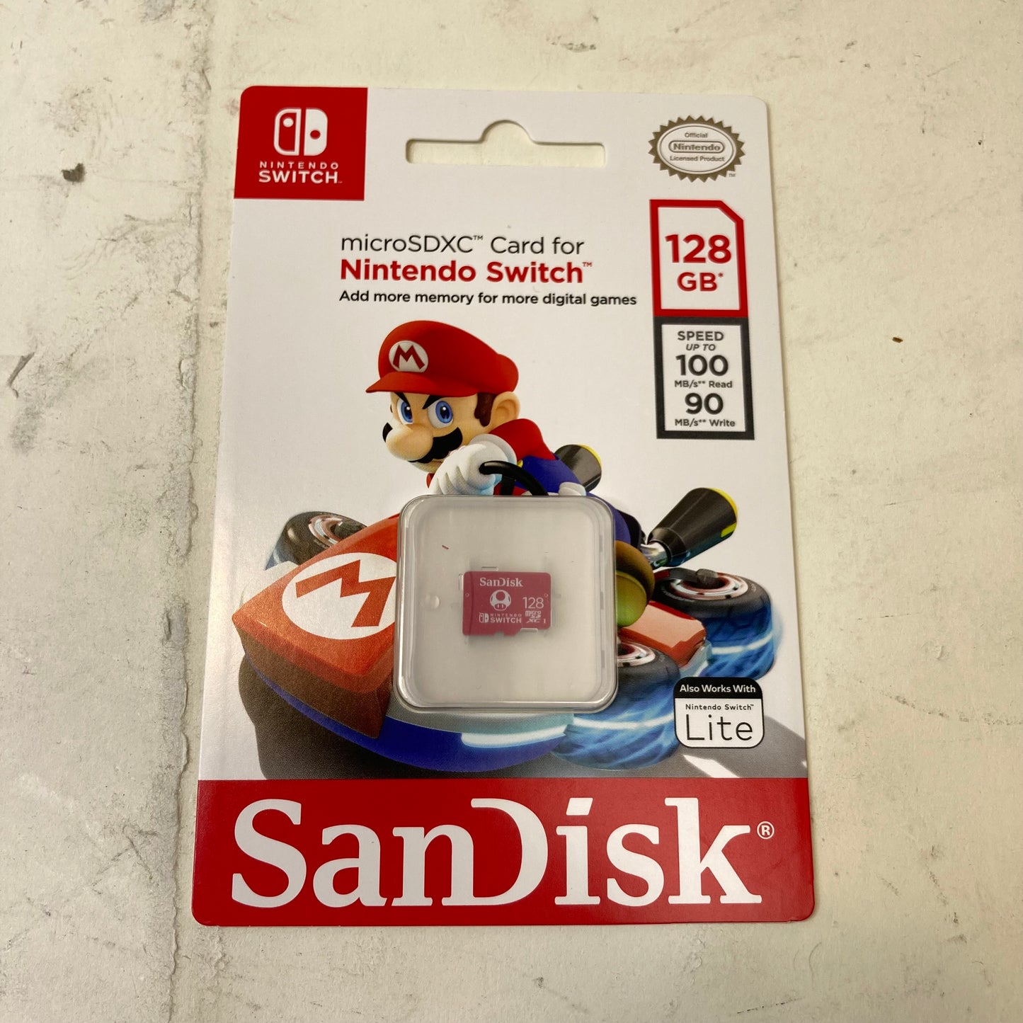 New SanDisk microSDXC Card for Nintendo Switch Memory SDSQXBO-128G-ATCZN