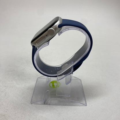 GPS Only Apple Watch SE 2nd Gen 40MM Silver Aluminum Denim Sport Band MXEC3LL/A