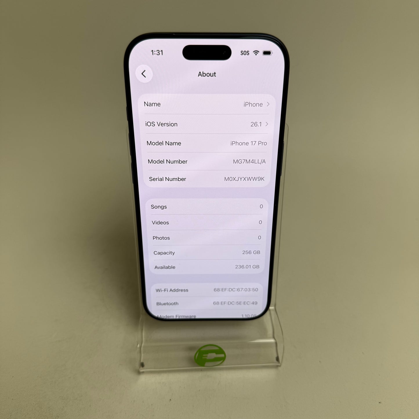 Factory Unlocked Apple iPhone 17 Pro 256GB Deep Blue MG7M4LL/A