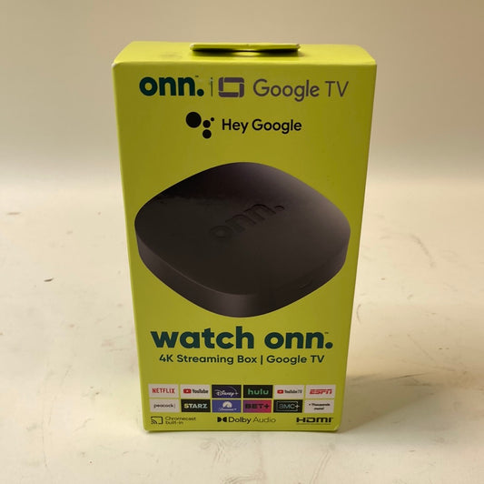 New Onn. Google TV 4K Streaming Box 2341A