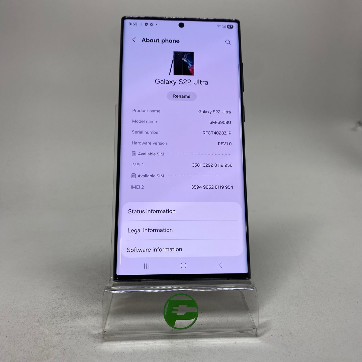 Factory Unlocked Samsung Galaxy S22 Ultra 8GB RAM 128GB SM-S908U Phantom Black