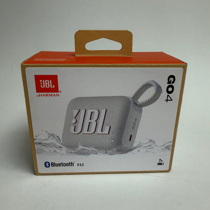 New JBL Go 4 Portable Waterproof Bluetooth Speaker White JBLGO4WHT