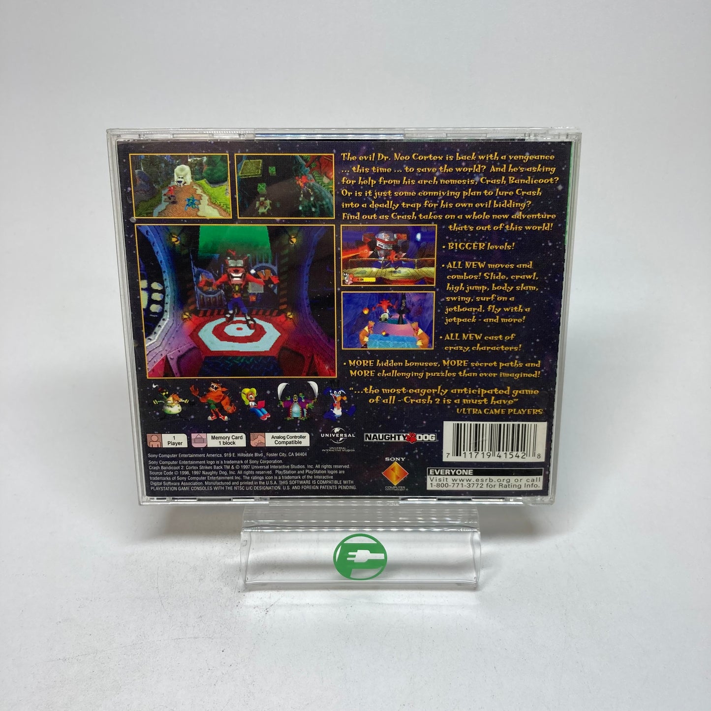 Crash Bandicoot 2 Cortex Strikes Back [Greatest Hits] (Sony PlayStation 1 1998)