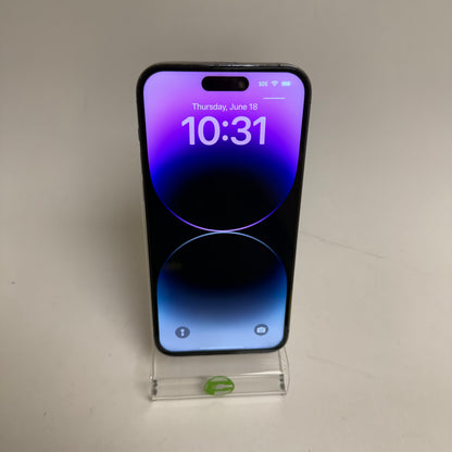 Unlocked Apple iPhone 14 Pro Max 256GB 18.6.2 Deep Purple MQ8W3LL/A Read