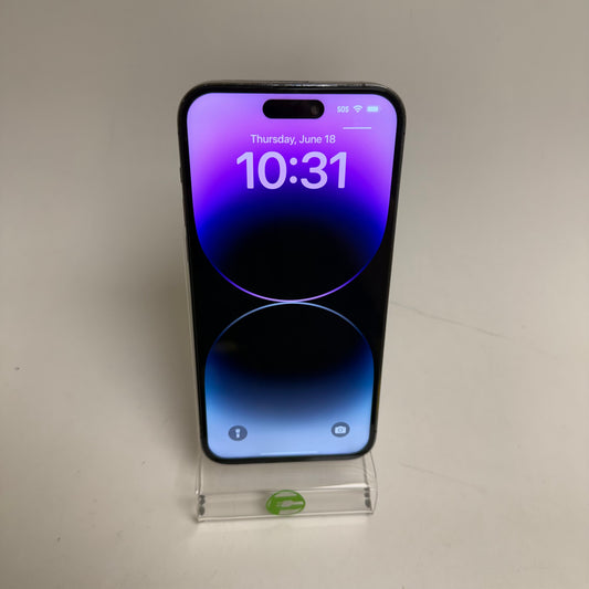 Unlocked Apple iPhone 14 Pro Max 256GB 18.6.2 Deep Purple MQ8W3LL/A Read