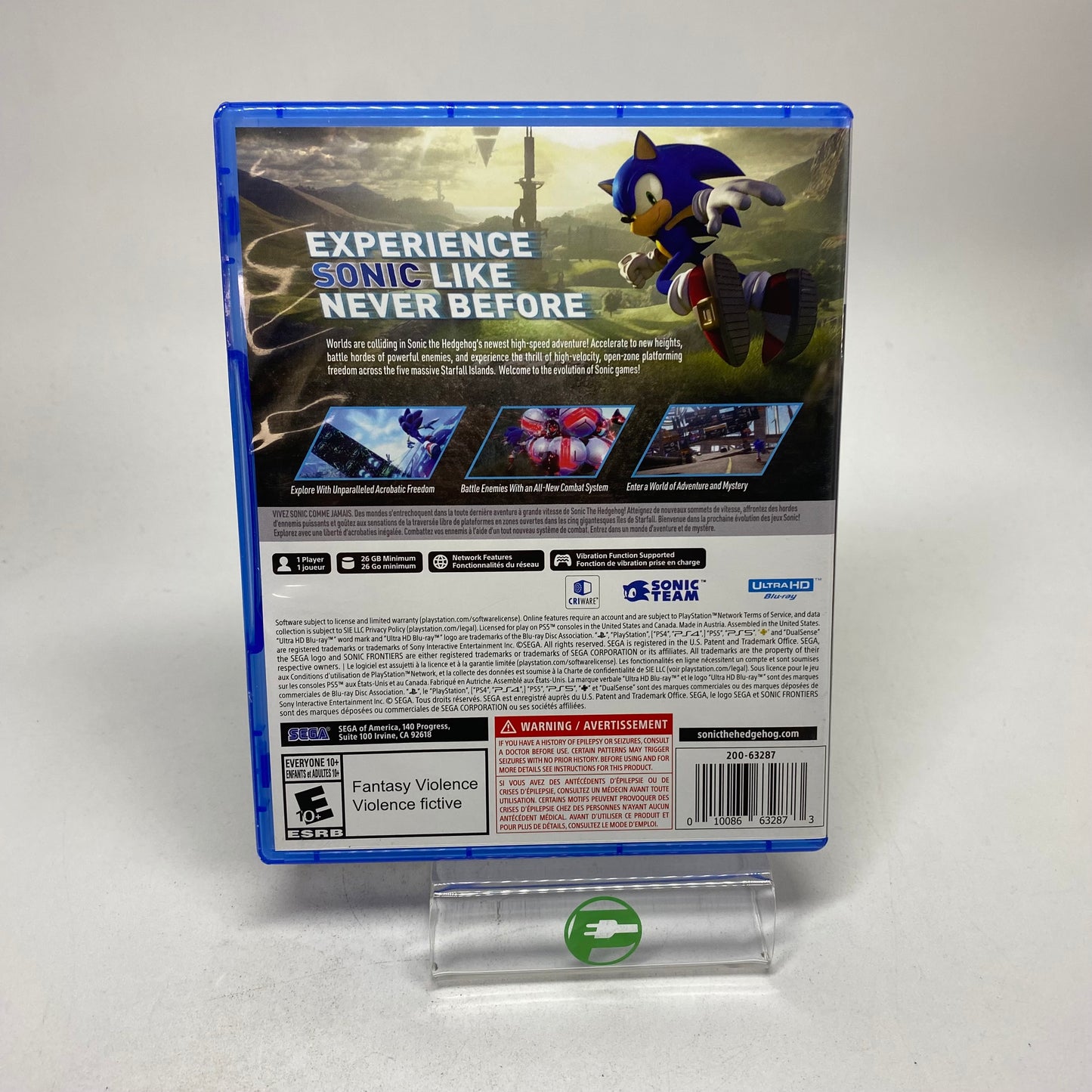 Sonic Frontiers (Sony PlayStation 5 PS5, 2022)