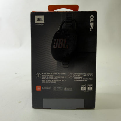 JBL Clip 5 Portable Bluetooth Party Speaker Black JBLCLIP5D