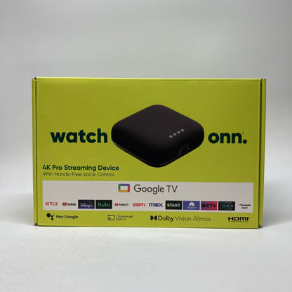 New Onn 4K Pro Streaming Device Pro Streaming Device 2419A