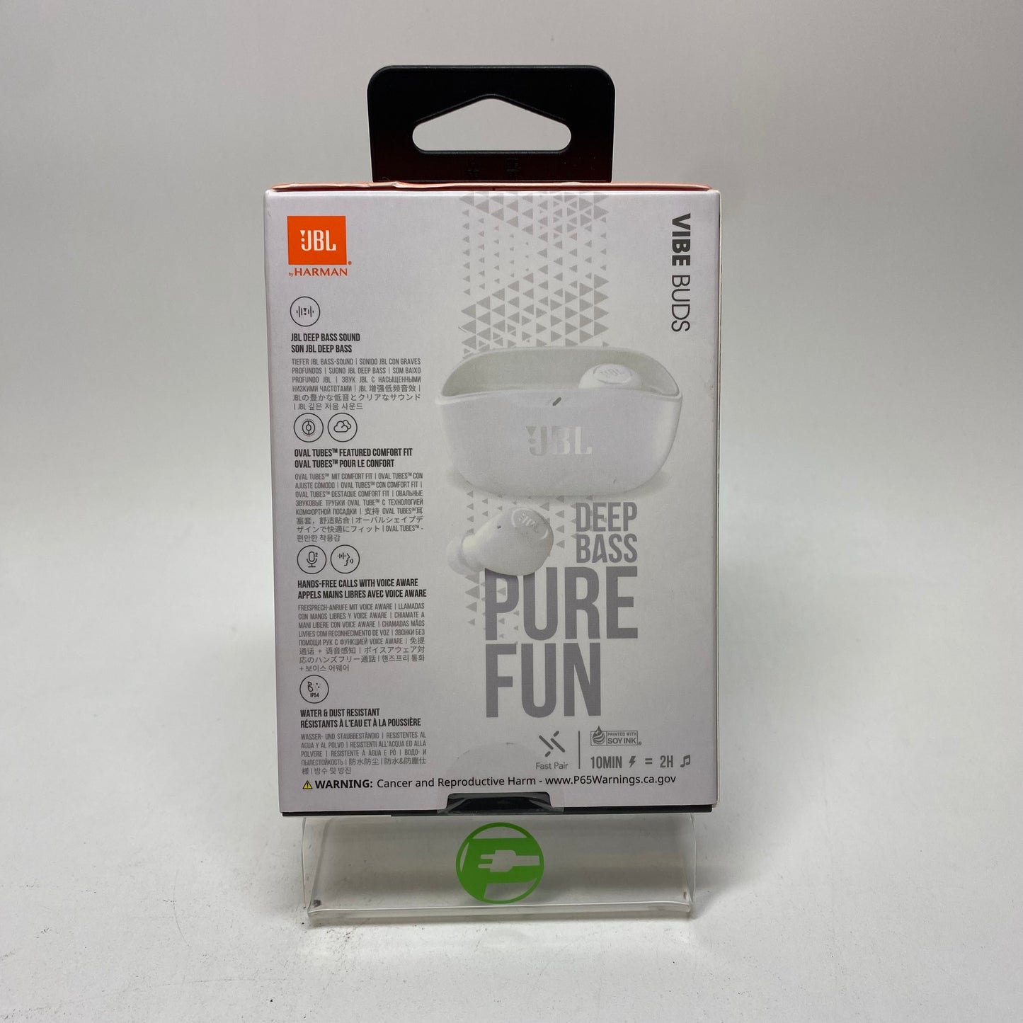 New JBL Vibe Buds Wireless Bluetooth Earbuds White JBLVBUDSWHTAM