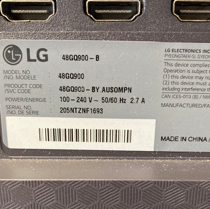 LG 48" 48GQ900 UHD OLED 120Hz Gaming Monitor