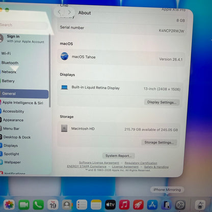 2026 Apple MacBook Neo 13" A18 Pro 5C GPU 4.0GHz 8GB RAM 256GB SSD MHFF4LL/A