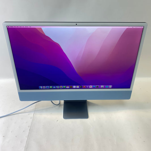 2021 Apple iMac 24" M1 3.2GHz 8GB RAM 256GB SSD Blue A2438
