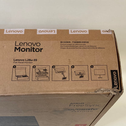 New Lenovo L28u-35 28" UHD 3840 x 2160 60Hz IPS Flat Panel Monitor
