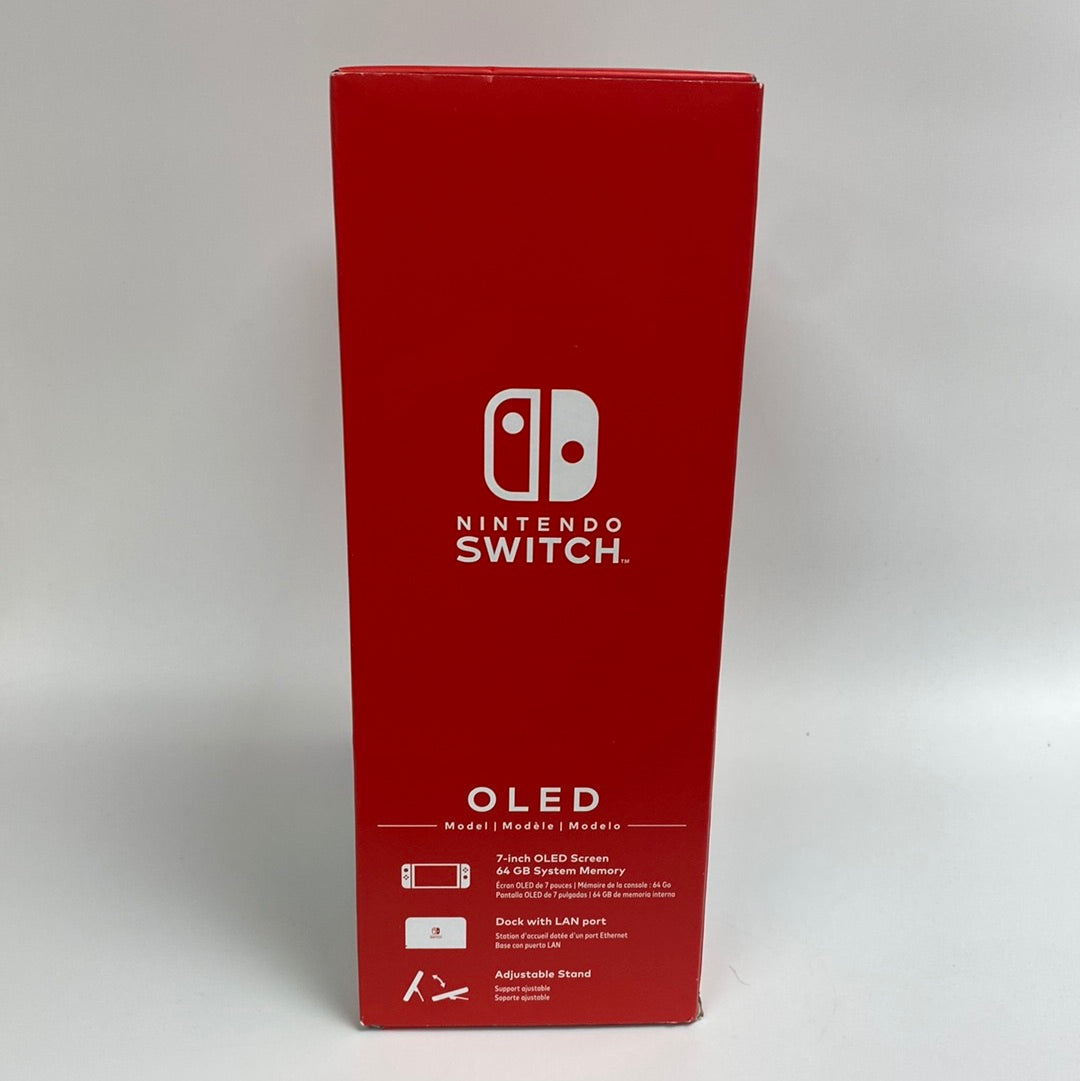 New Nintendo Switch Black OLED Console with Red and Blue Joycons HEG-001